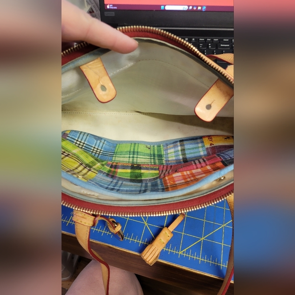 Dooney & Bourke Multicolor Patchwork Tote Preloved - Picture 14 of 16